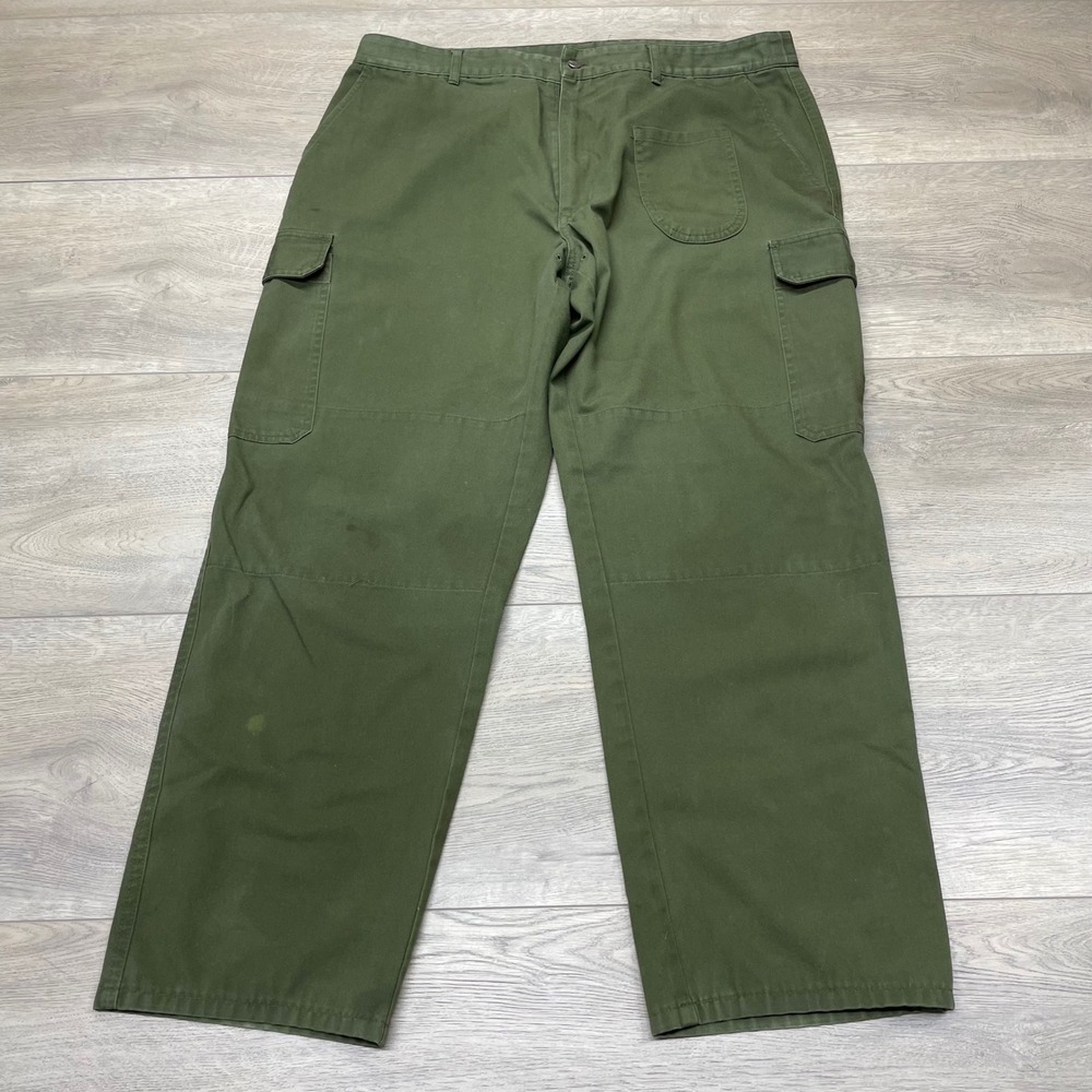 Tilit Cargo Pants Mens 36 Green Workwear Chef Utility Trousers Made in USA